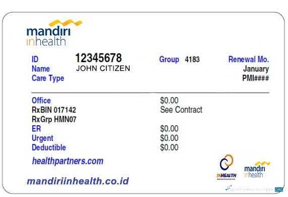 Download Indonesia health insurance card Photoshop template